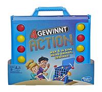 Hasbro Spiele E3578100 4 Gain d'action rapide pour enfant, Bleu - Version Allemande