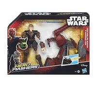 HASBRO STAR WARS HERO MASHERS - SITH SPEEDER & DARTH MAUL SPEEDERS FIGURE (B3832)