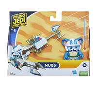 Star Wars Figurine Nubs et véhicule Speeder Bike à l'échelle 10 cm, Jouets préscolaires Star Wars pour Filles et garçons, dès 3 Ans