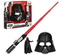 Hasbro Pack Star Wars Côté obscur Dark Vador - Sabre laser rouge, masque, figurine 15 cm dès 4 ans