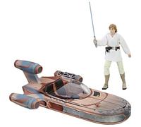 Hasbro Star Wars Série Noire - Figurine Luke Skywalker Et Son Landspeeder