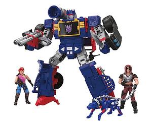 Hasbro Transformers Collaborative G.I. Joe x Transformers, Figurines Soundwave Dreadnok Thunder Machine, Zartan et Zarana