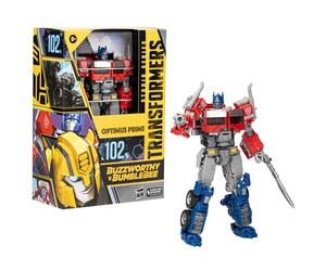 Hasbro Transformers: Rise of The Beasts Buzzworthy Bumblebee Figurine Studio Series 102BB Optimus Prime 16 cm
