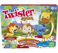 HASBRO Twister Junior plateau de jeu avec animaux 2 jeux en 1 VERSION POLONAISE
