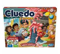 Hasbroing Gaming Cluedo Junior - plateau à 2 faces - 2 jeux en 1 - HASBRO Mystery Game pour 2 à 6 joueurs