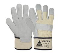 Hase Gants Verden taille 10 gris/nature croûte de cuir EN 388 cat. II HASE Quantité:12