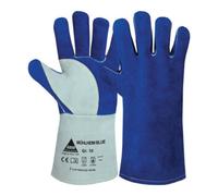 Hase MÜHLHEIM BLUE Gants de soudage en cuir croûte de bovin Réf. 9 Hase Quantité:6