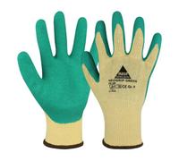 Hase NEOGRIP GREEN Gants de montage en coton/polyester/latex Réf. 9 Hase Quantité:10