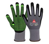 Hase PADUA GRIP GREEN Gants de montage en nylon/nitrile mousse OEKO-TEX® Réf. 9 Hase Quantité:10