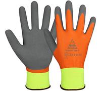 Hase Safety Gloves Superflex+ Lot de 10 paires de gants de travail en latex imperméables et antidérapants Taille L (09)