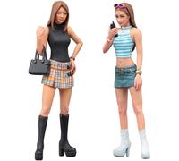 Hasegawa 1/24 Figure Collection Series 90's Thick-Soled Gal Figure Plastic Model Fc02 [Import Japonais]
