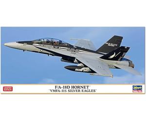 Hasegawa 602497-1/72 F/A-18D Hornet Vmfa-115 Silver Eagles Échelle 1:72