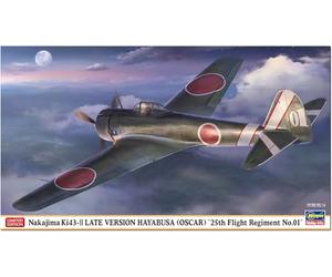 Hasegawa 607553-1/48 Nakajima Ki43-Ii Hayabusa (Oscar) - Échelle 1:48