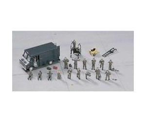 Hasegawa - Figurines militaires : Pilotes US et équipe au sol G