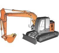 Hasegawa Maquette de pelle Hitachi ZAXIS135US 1:35 HWM01 Multi