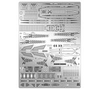 Hasegawa Love the Super Dimension Macross SDF-1 Macross Fortress Ship Detail Up Pièces de gravure pour modèle en plastique à l'échelle 1/4000