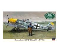 Hasegawa - Maquette avion : Bf109E Galland avec figurine pilote G