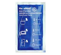 HaseMed Compresse chaud/froid | Coussin de refroidissement et de chaleur réutilisable avec rembourrage en gel | Idéal pour les blessures sportives, les douleurs, les inflammations | Passe au