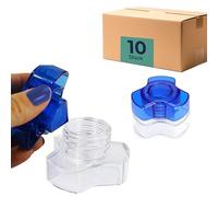 HaseMed Lot de 10 mortiers à comprimés - Broyeur de comprimés robuste avec compartiment de rangement - Broyage facile des comprimés et des médicaments - Ergonomique - Pour les personnes âgées, les