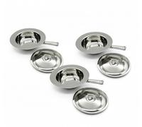 HaseMed Lot de 3 bassins à emboîter avec couvercle en acier inoxydable, 31 cm, accessoires hygiéniques pour la clinique et la maison, réutilisables, inoxydables et faciles à nettoyer