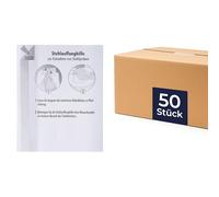 HaseMed Lot de 50 collecteurs d'échantillons de chaise jetables avec languettes adhésives pour WC - Échantillonnage hygiénique et propre - Biodégradables et solubles dans l'eau pour laboratoire