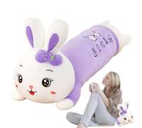 Hasenplüsch, Pâques de Pâques en peluche - dessin de dessin de sommeil doux caricatures | Jouet en peluche doux, oreillers de lit de 27,56 pouces, moelleuse animale pour la Saint-Valentin, amour