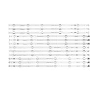 HASGTFM 12 Pcs/Ensemble LED Bande de rétroéclairage adapté for LG 65UK6100PLB 65LG63CJ-CA 65UJ6100 65UJ630A 65UJ630Y SSC_65UJ63_UHD_ D 65UJ6300 65UJ630V