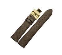 HASGTFM 18mm 20mm 22mm lignes en cuir boucle de papillon délicat for le gris vert brun noir for AR1793 1795 1722 AR5905 AR1863 Outil(Gray gold,20mm)