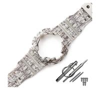 HASGTFM Accessoires de montre adaptés for Casio Fit For G-SHOCK, résine de camouflage GA-110 100 120 GD-100, boîtier de montre, bracelet de sport for hommes et femmes(Leopard grey)