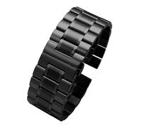 HASGTFM Bracelet de montre en acier inoxydable massif adapté for Seven Friday Diesel 28mm Bracelet de montre de grande taille for hommes Bracelet de remplacement(B-black)