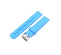 HASGTFM Bracelet De Montre En Caoutchouc De Silicone, 18mm/20mm/22mm, Fit For Motorola, Fit For Moto, Fit For Gen 46mm, Fit For Samsung Gear2(Light Blue,20mm)