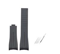 HASGTFM Bracelet de montre en caoutchouc for Rolex, vert, Submariner Explorer, noir GMT Daytona Yacht, chaîne de montre en silicone, 20mm, 21mm(Black Black-No clasp,20mm)