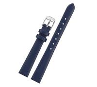 HASGTFM Bracelet de montre en cuir strass Swarovski, for dégagement rapide, 12, 14mm, 16mm, 18mm, 5158517/5158972(Blue-silver,14mm)