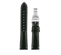 HASGTFM Bracelet De Montre En Forme De Petite Fleur Rouge, Adapté Fit For TUDOR 1958, 20mm 22mm, For Homme, Derme, Boucle Pliante, Souple(Green rice foldi,20mm)