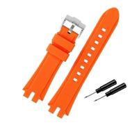 HASGTFM Bracelet de montre en silicone for hommes, adapté for Casio PROTREK PRW-6100Y PRW-3000 PRW-3100 PRW-6000Y/YT/FC-1, boucle de montre en acier inoxydable(Orange steel pin)