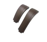 HASGTFM Bracelet de montre for boucle courte en caoutchouc, 20mm 21mm, adapté for Rolex, for Daytona Submariner, rôle OYSTERFLEX Yacht Master, petit poignet en Silicone(Brown,21mm)