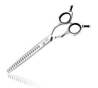 HASHIMOTO Ciseaux Chunker pour le toilettage des chiens, ciseaux à texturer, ciseaux pour chats, 19 dents, 7,0 pouces, poids léger.