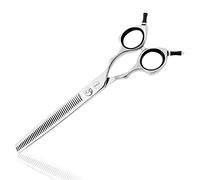 HASHIMOTO Ciseaux de mélange pour chien, ciseaux de texturation pour chien, mélangeur pour chat, 45 dents, 7,0 pouces, poids léger.