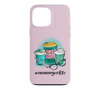 Hashtag Manager Life Girl Patron J'aime Le café #managerlife Coque pour iPhone 13 Pro Max