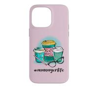 Hashtag Manager Life Girl Patron J'aime Le café #managerlife Coque pour iPhone 14 Pro Max