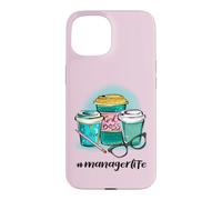 Hashtag Manager Life Girl Patron J'aime Le café #managerlife Coque pour iPhone 15