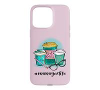 Hashtag Manager Life Girl Patron J'aime Le café #managerlife Coque pour iPhone 15 Pro Max