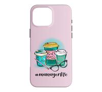 Hashtag Manager Life Girl Patron J'aime Le café #managerlife Coque pour iPhone 16 Pro Max
