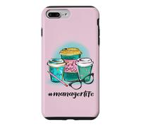 Hashtag Manager Life Girl Patron J'aime Le café #managerlife Coque pour iPhone 7 Plus/8 Plus