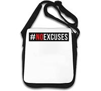 Hashtag No Excuses Go to The Gym Sac à bandoulière Blanc