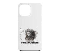 Hashtag Team Jésus Portrait Encre Coque pour iPhone 13 Pro Max