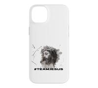 Hashtag Team Jésus Portrait Encre Coque pour iPhone 14 Plus