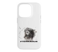 Hashtag Team Jésus Portrait Encre Coque pour iPhone 14 Pro