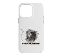 Hashtag Team Jésus Portrait Encre Coque pour iPhone 14 Pro Max