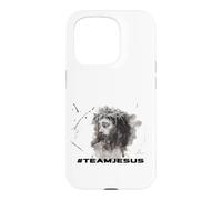 Hashtag Team Jésus Portrait Encre Coque pour iPhone 15 Pro